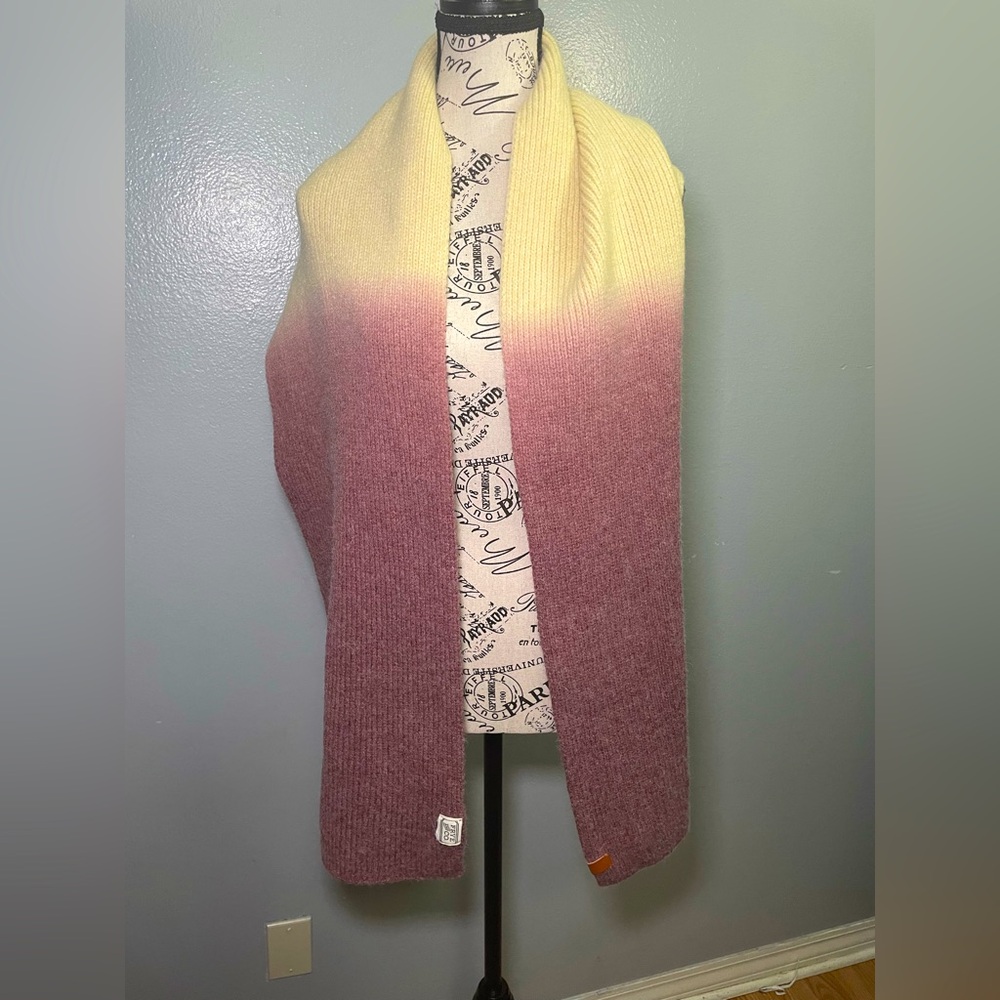 Frye Pink Knit Scarf